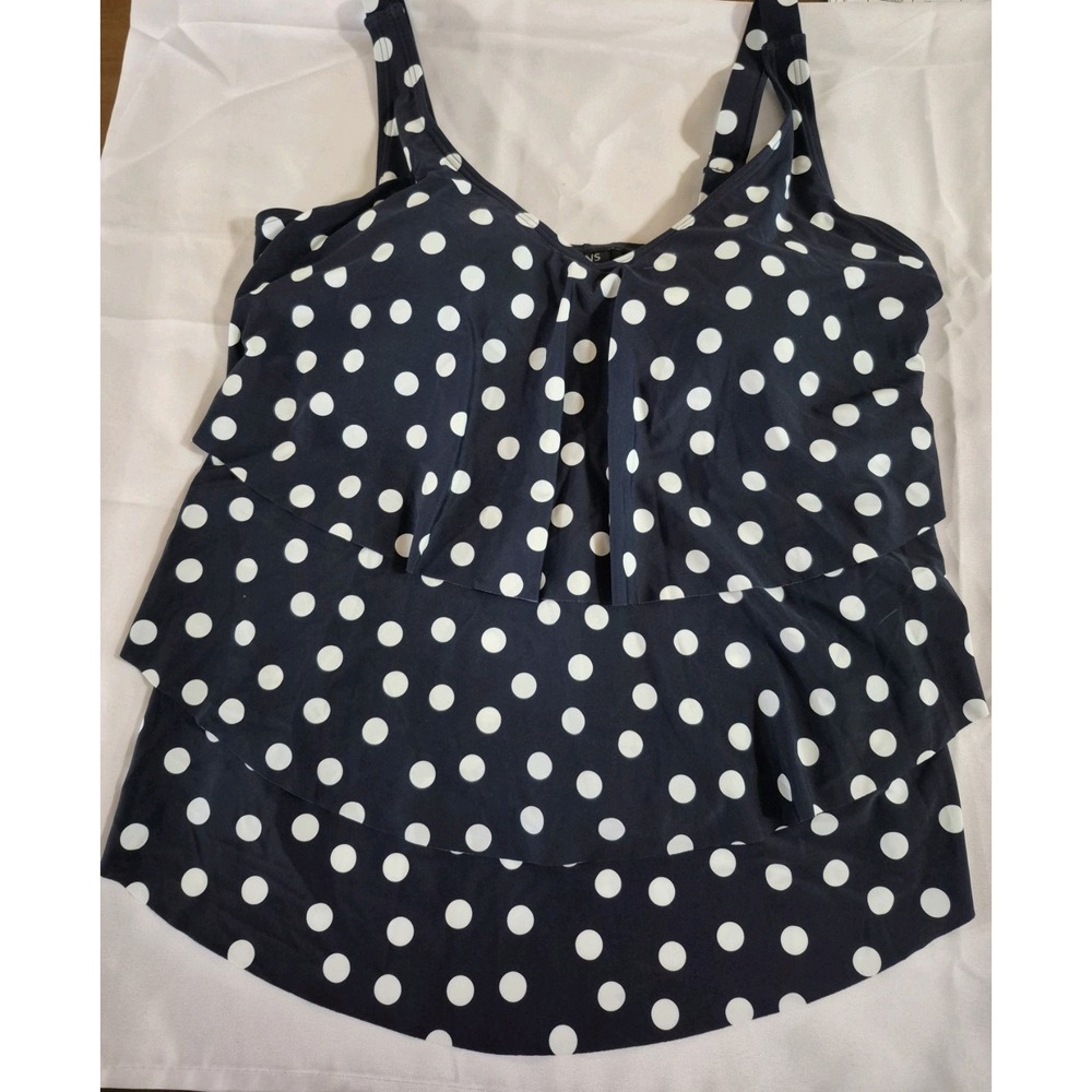 Evans 20W Tiered V Tankini Top (L1855)